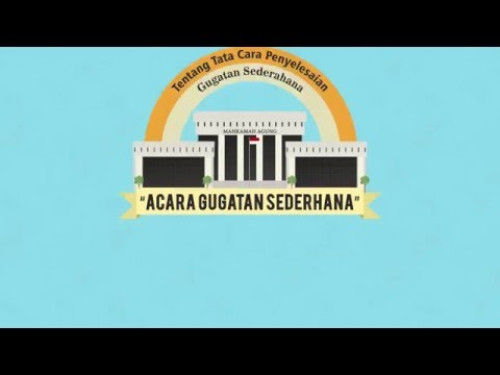 Penyelesaian Gugatan Sederhana